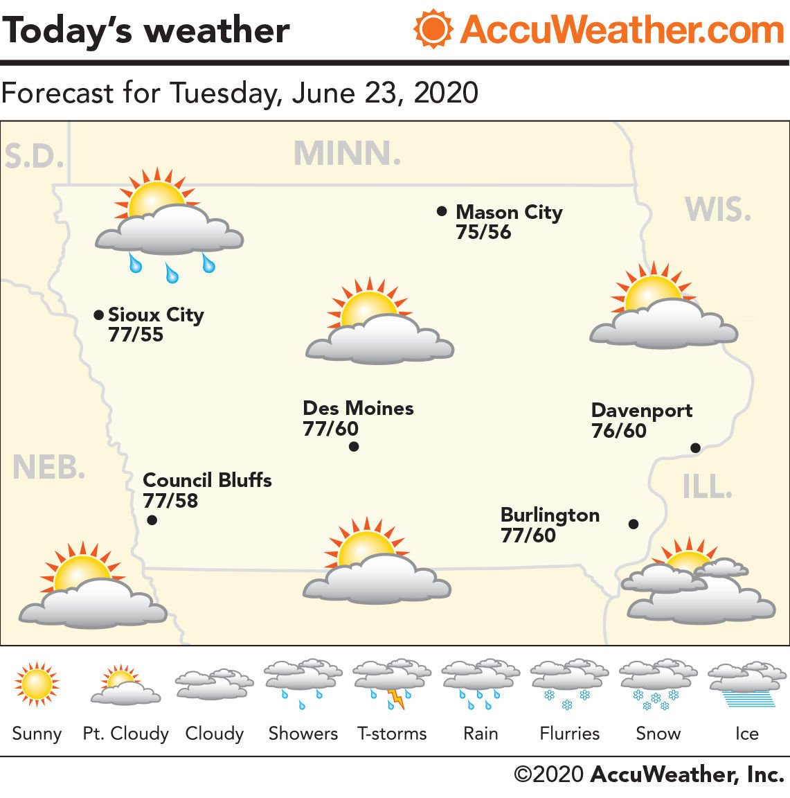 Forecast Small Break From Rain Ahead Highs In The Upper 70s Latest Headlines Nonpareilonline Com