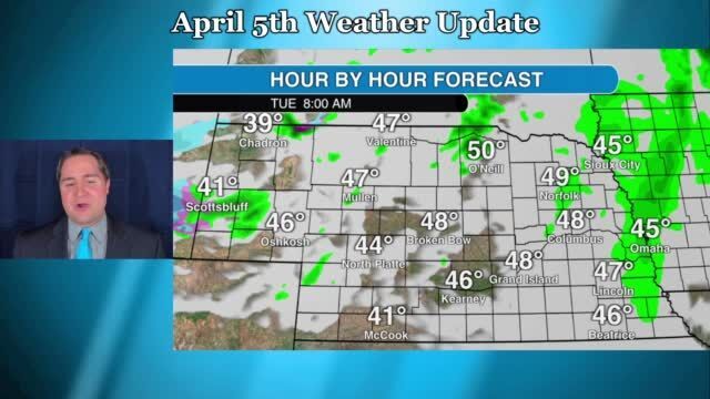 Tuesday April 5 weather update for Nebraska