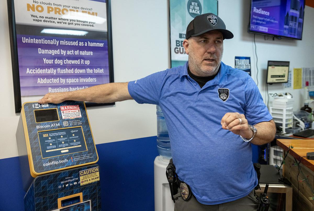 Warning stickers on ATMs help deter scams