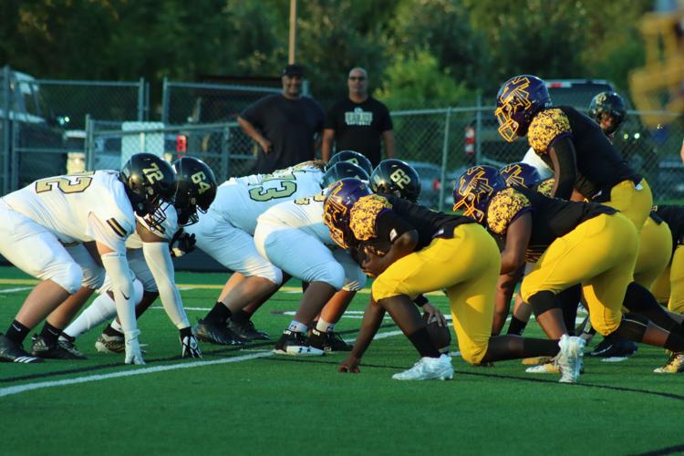 Bellevue West defensive line