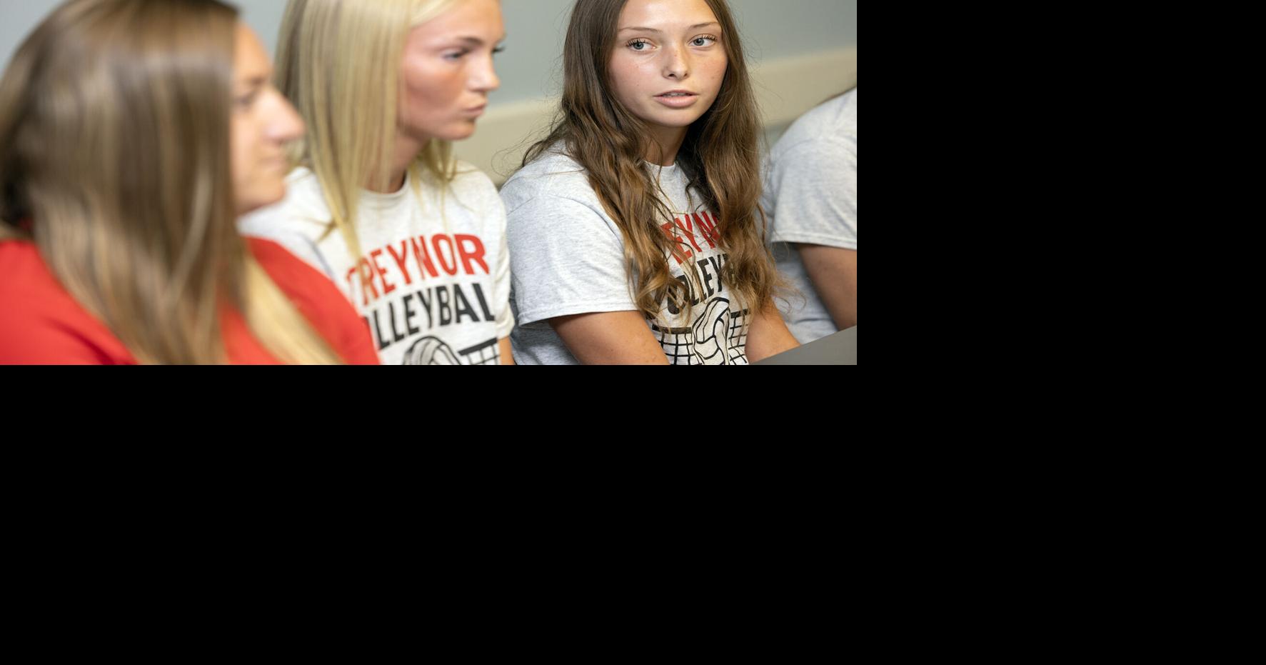 Treynor participates in Nonpareil high school volleyball media day
