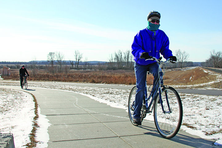 Participants hit trails for Winterfest ride