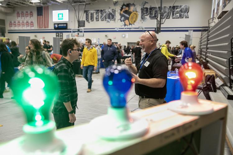 Students learn about career pathways at Lewis Central High School event