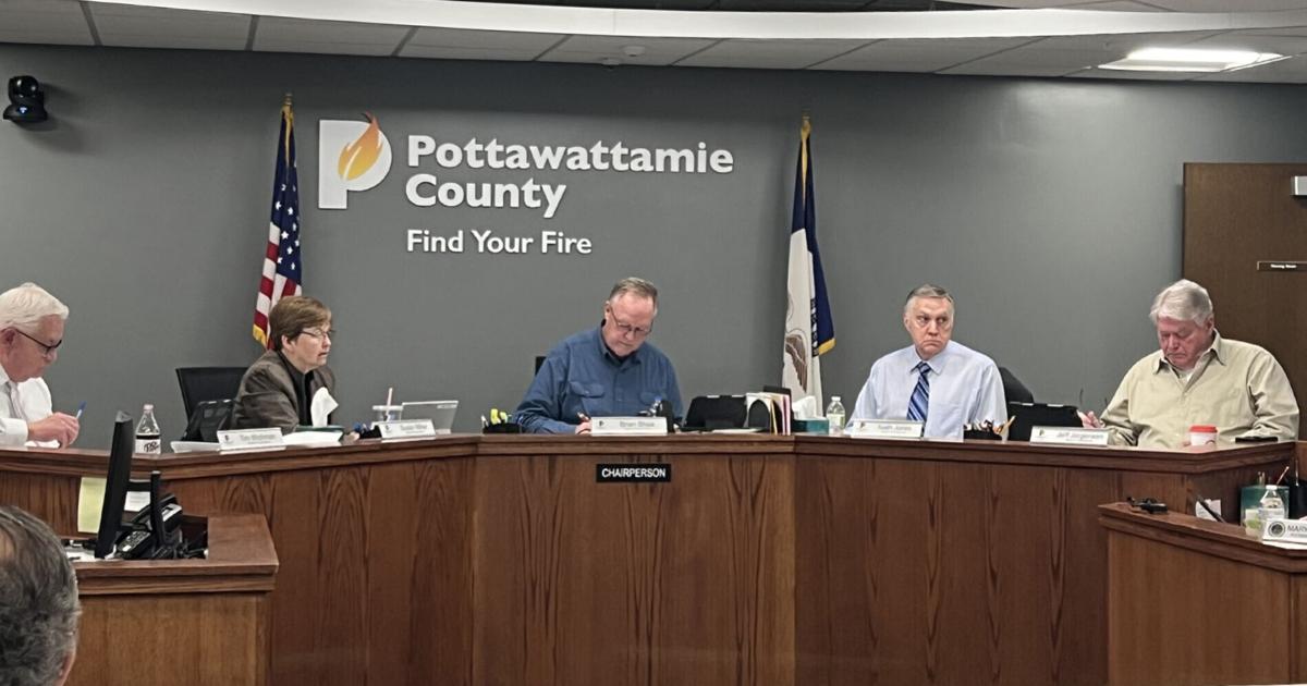 Read the agenda for Tuesday's Pottawattamie County supervisors regular meeting