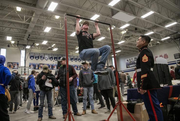 Students learn about career pathways at Lewis Central High School event