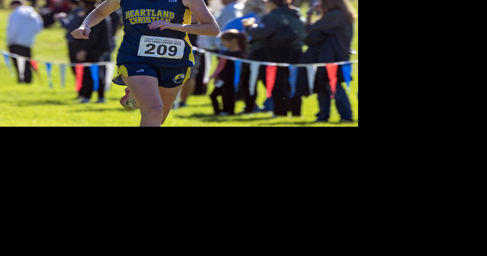 Heartland Christian girls cross country eyes Frontier 3-peat