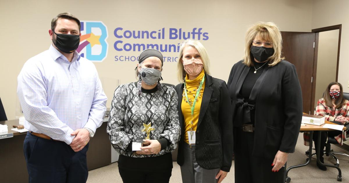 Paraeducator Schroeder honored by Council Bluffs Schools