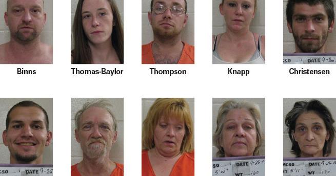 Montgomery County authorities arrest 10 in Monday drug bust