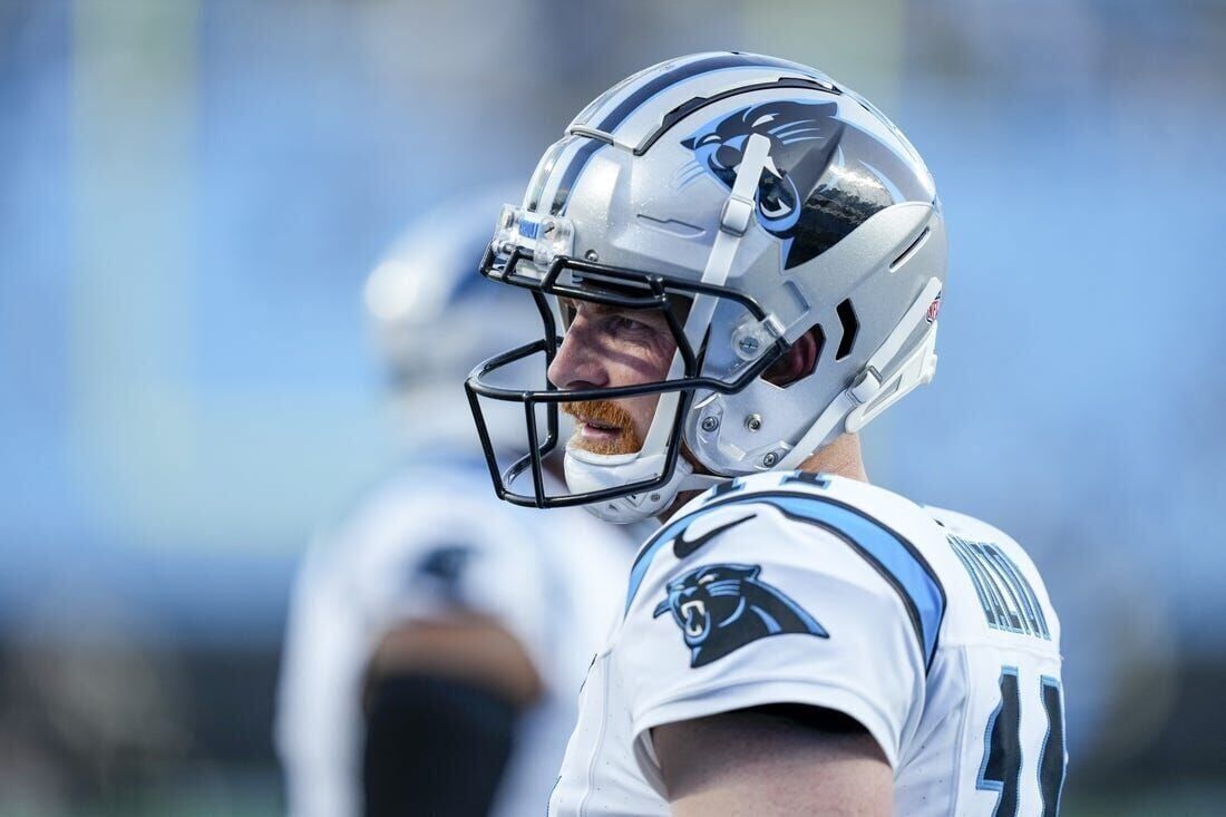 Carolina Panthers Levitating NFL Football