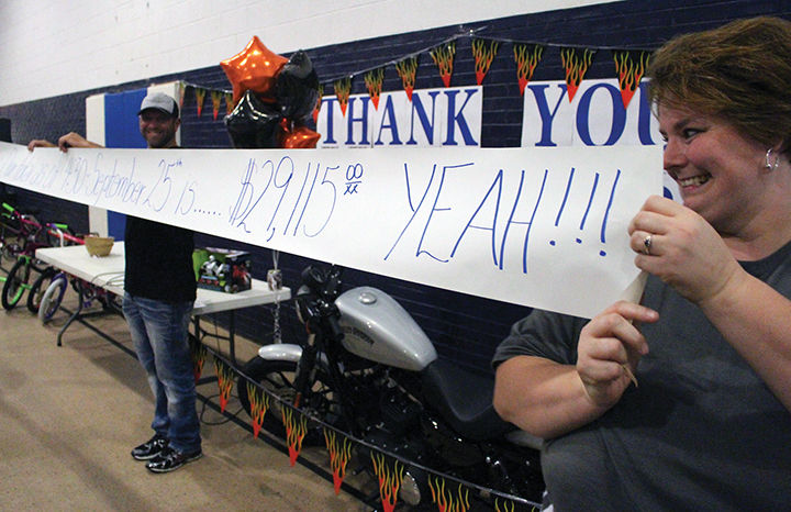 Motorcycle given away during school fundraiser