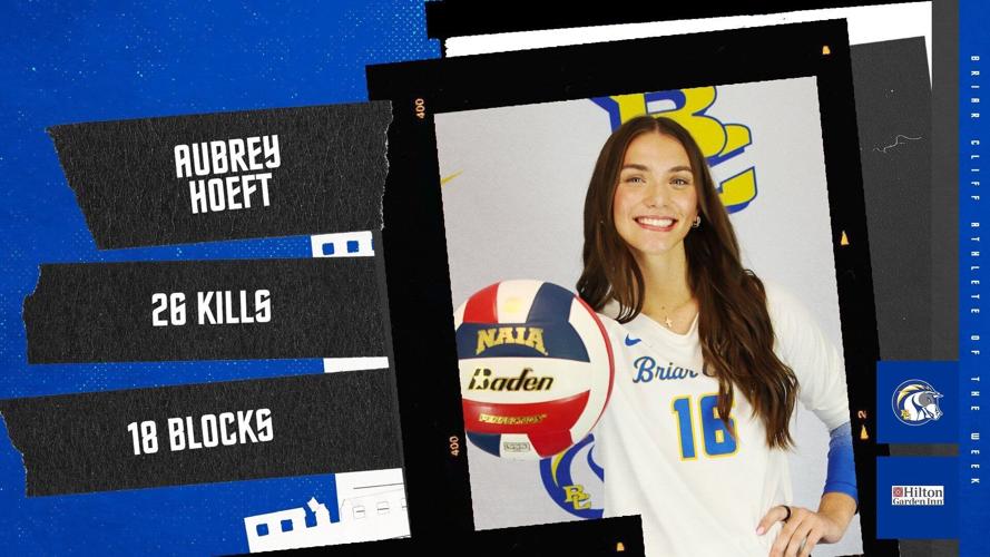 HOEFT NAMED HILTON GARDEN INN SIOUX CITY RIVERFRONT BRIAR CLIFF ATHLETE OF THE WEEK
