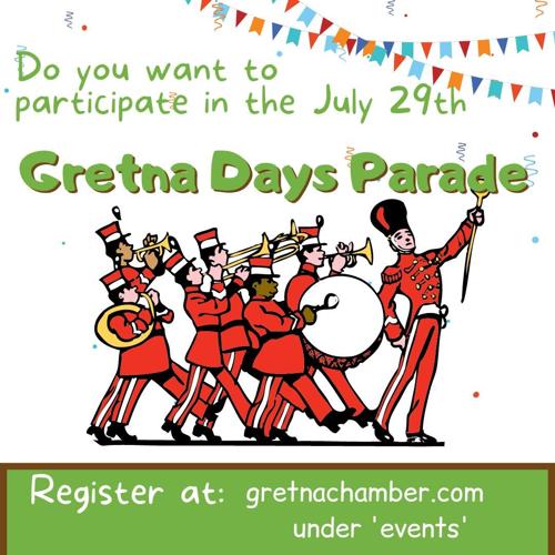 Chamber plans for Citizen of the Year, Gretna Days parade