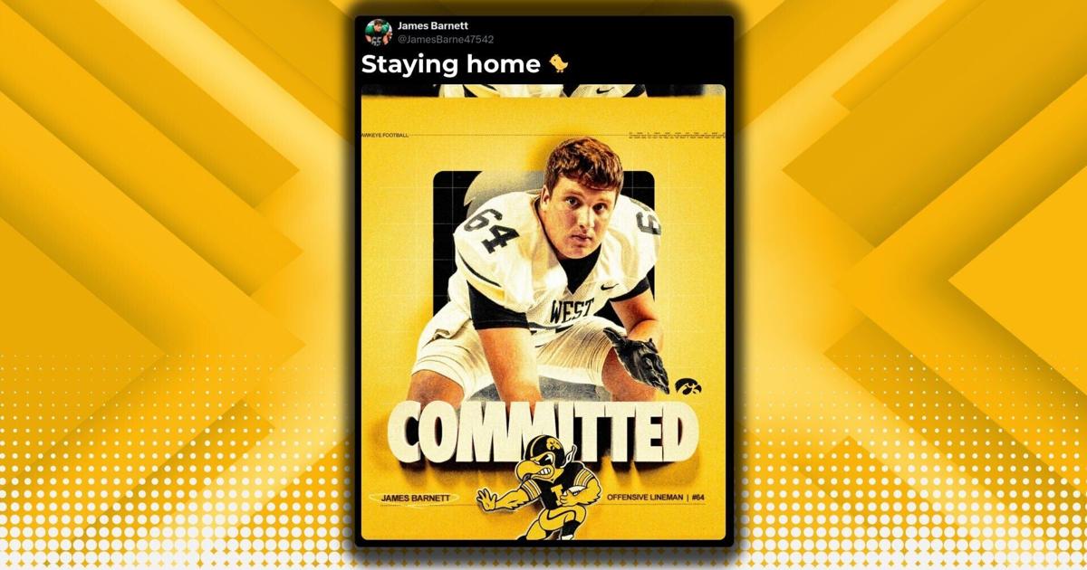 Three-star offensive lineman, son of Iowa coach, commits to Hawkeyes