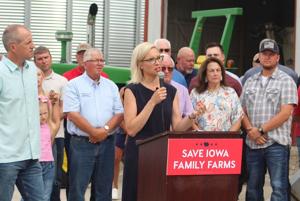 Ashley Hinson pushes for federal limit on California animal welfare law