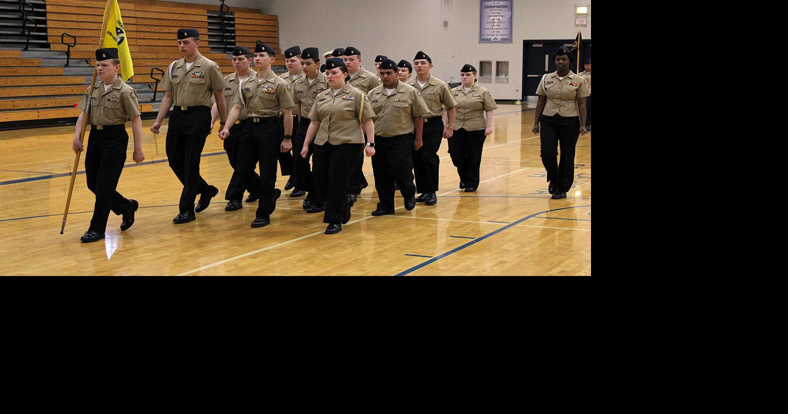 Papillion La Vista Navy JROTC inspection