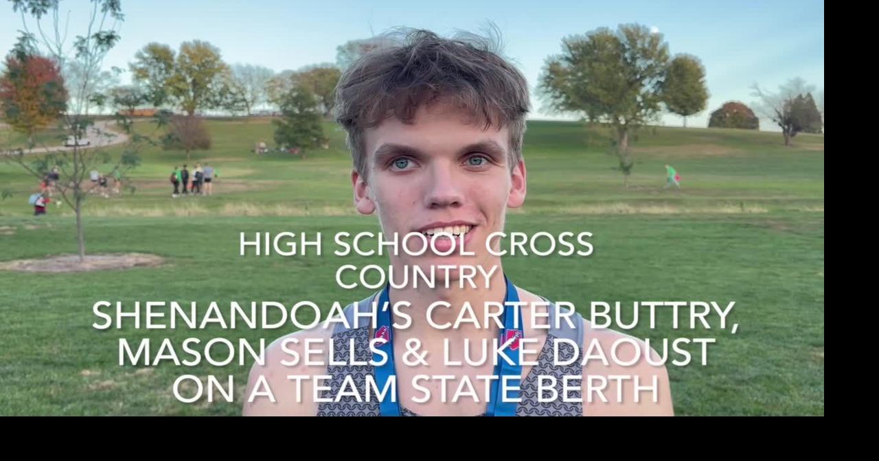 Video interviews with Shenandoah, Clarinda state cross country qualifiers