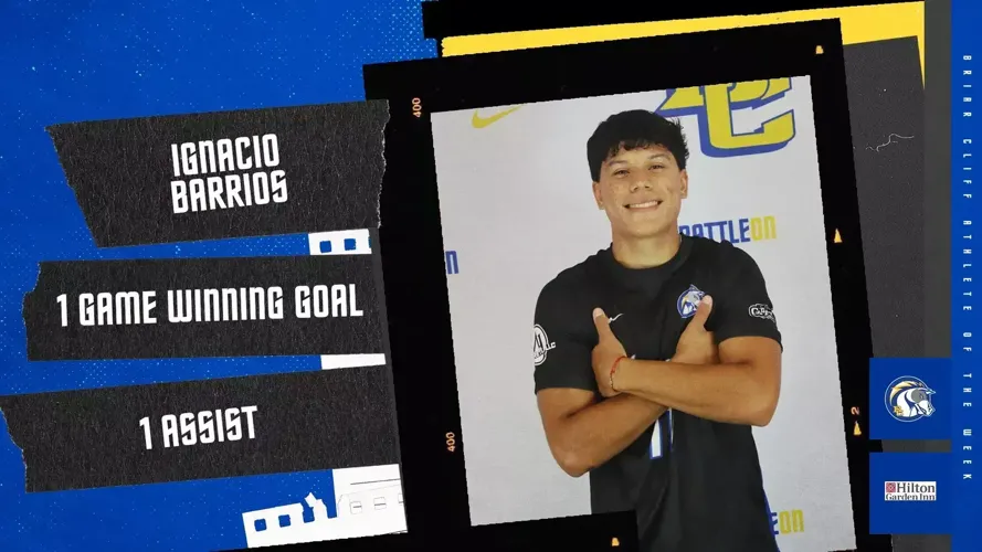 BARRIOS NAMED HILTON GARDEN INN SIOUX CITY RIVERFRONT BRIAR CLIFF ATHLETE OF THE WEEK