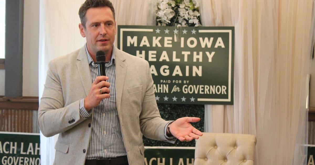 Iowa Republican governor candidate Zach Lahn calls supporters ‘reform' voters