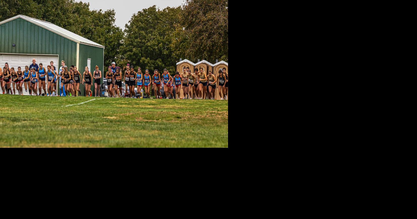 Scenes from girls race at MRAC cross country meet in Council Bluffs ...