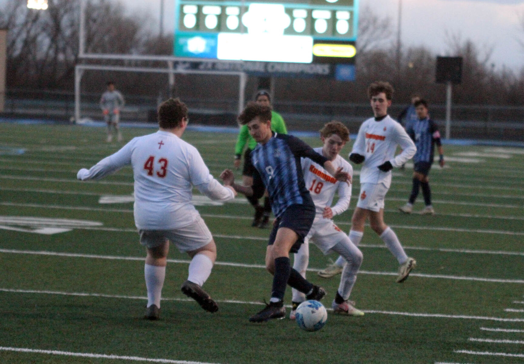 Lewis Central Titans Crush Kuemper Catholic Knights with 10-0 Victory