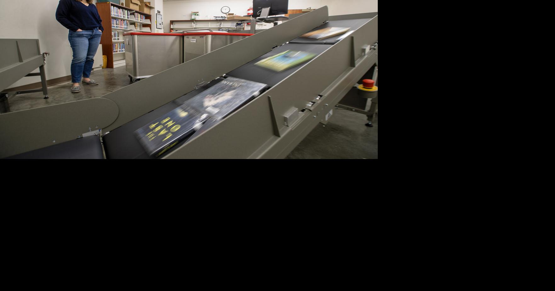 Fond farewell for library's book return machine 'Arnie'