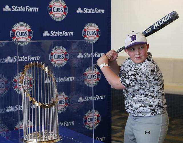 Abraham Lincoln High School hosts Cubs 2016 World Series Trophy on