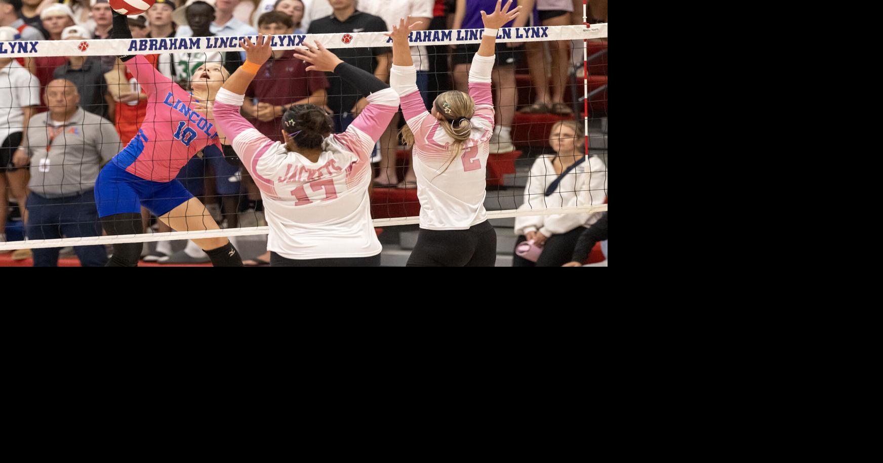 Abraham Lincoln volleyball sweeps Thomas Jefferson in 'You are Loved' match
