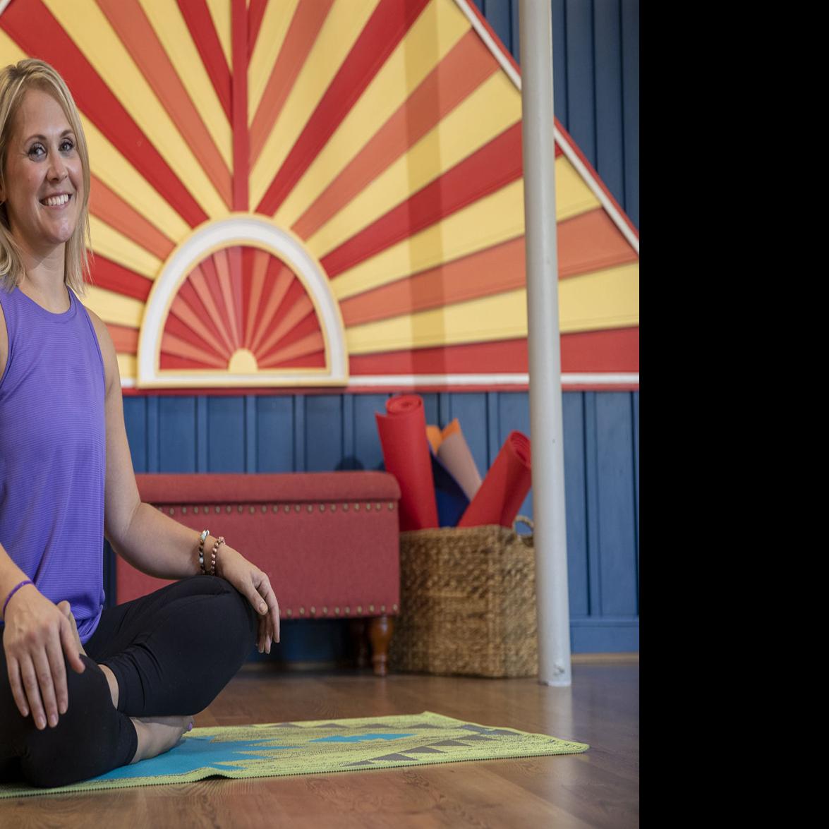 From Basement Days To Her Own Studio Longtime Love Of Yoga Leads Stageman To Open Half Moon Health And Fitness Nonpareilonline Com