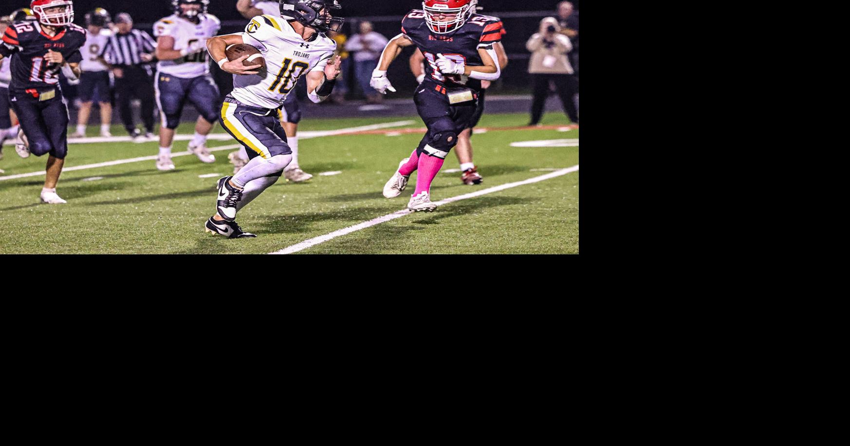 Harder totals 5 TD, Tri-Center rolls to clinch playoff berth