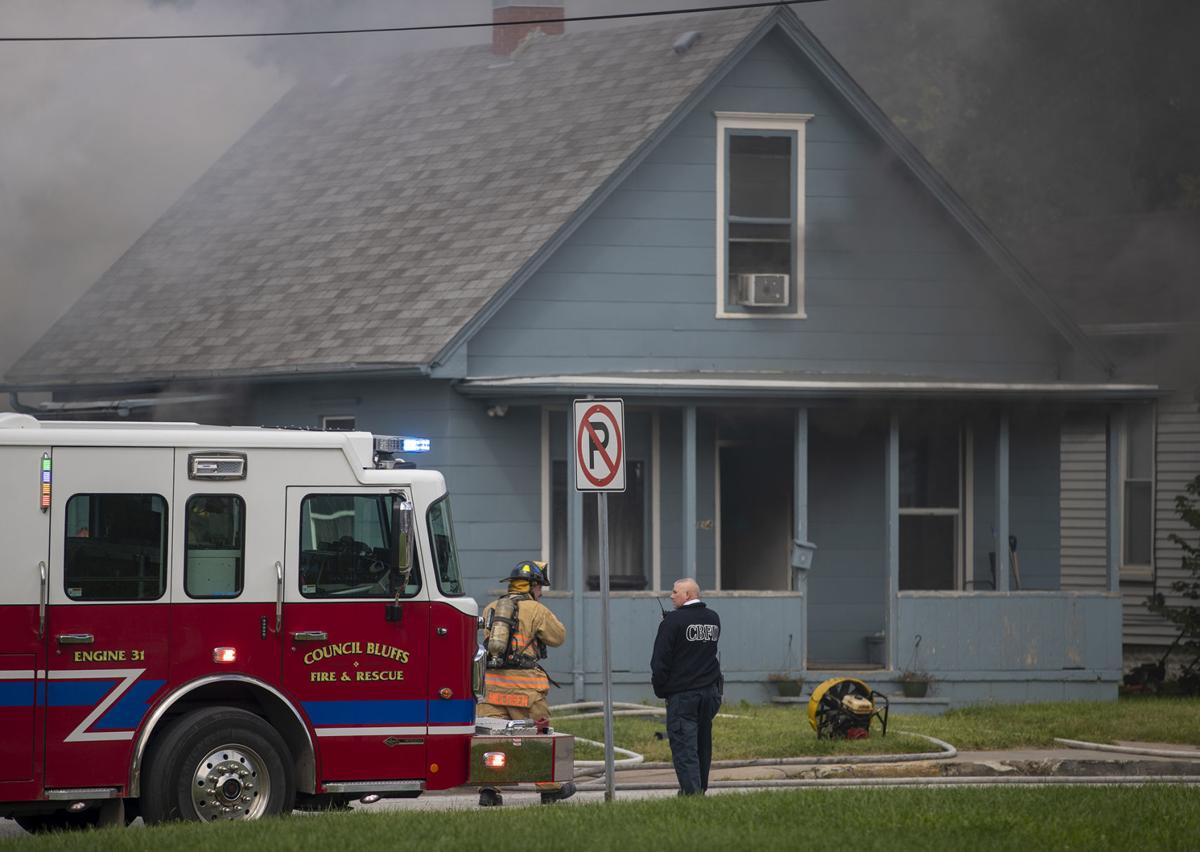 Council Bluffs Fire Department rescues cat from residential fire