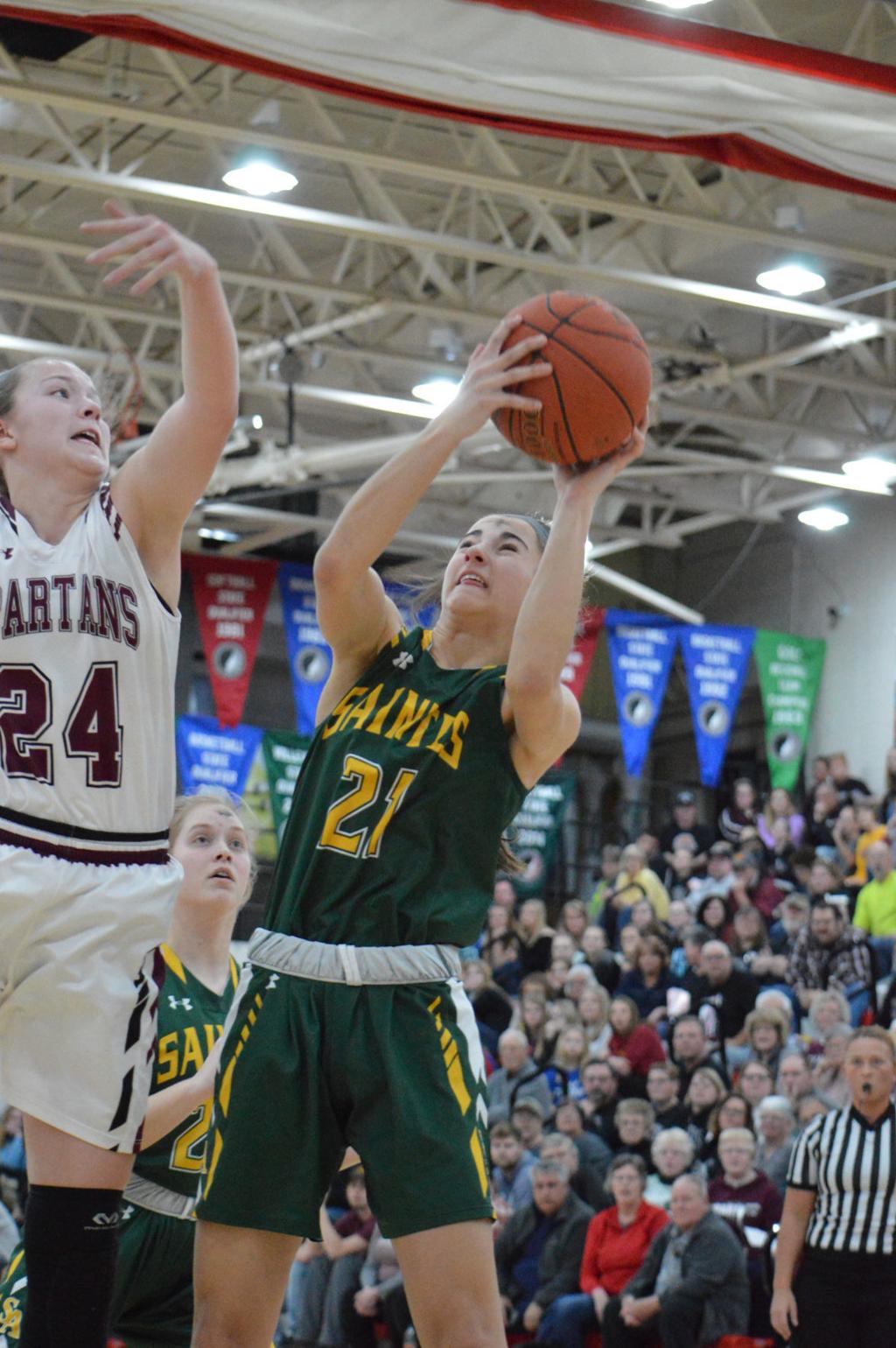 St Albert Girls Beat Exira Ehk To Advance To State Basketball Tournament Sports Nonpareilonline Com