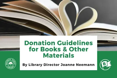Donation Guidelines for Books and Other Materials