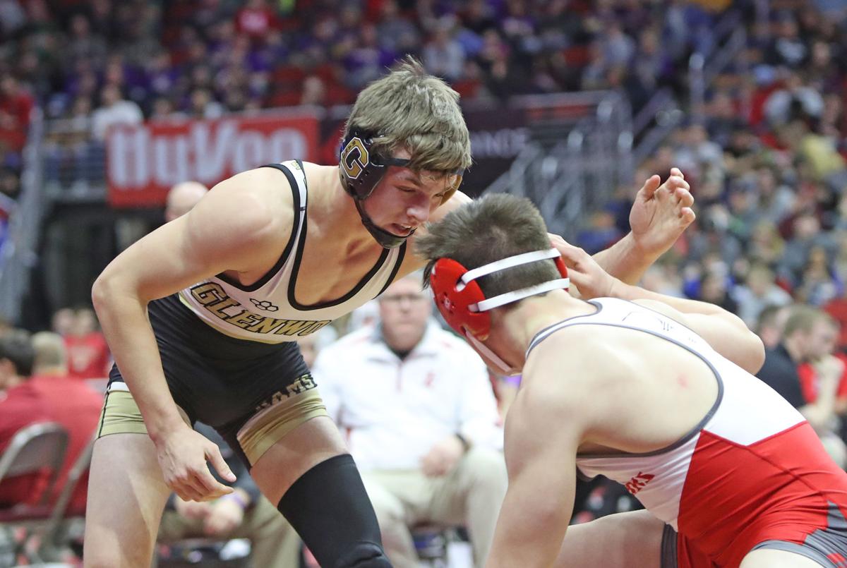 Glenwood's Mayberry drops pair of matches at Class 2A state wrestling