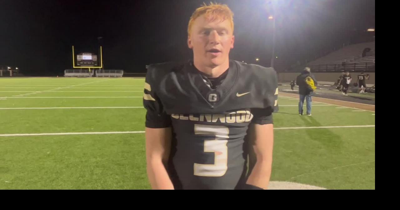 Glenwood quarterback Haze Stephens on his team's Class 4A playoff opening round win over Spencer