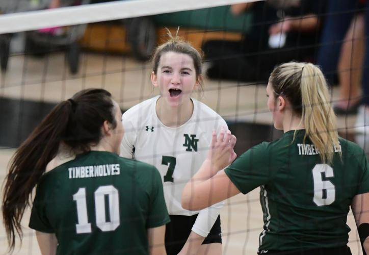 Norman North volleyball: T-Wolves win state tourney opener behind big  finish from Kolar, Sports