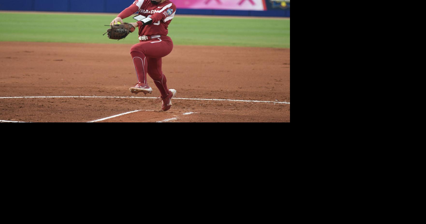OU softball Jordy Bahl throws complete game, Sooners take lightning