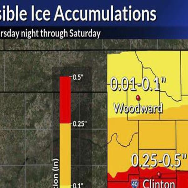 Area Under Winter Storm Watch Later Today Ice Snow Predicted