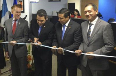 oklahoma consulate city normantranscript northwest guatemala opens guatemalan cuts commemorate sen jimmy morales lankford ribbon far opening president james sunday