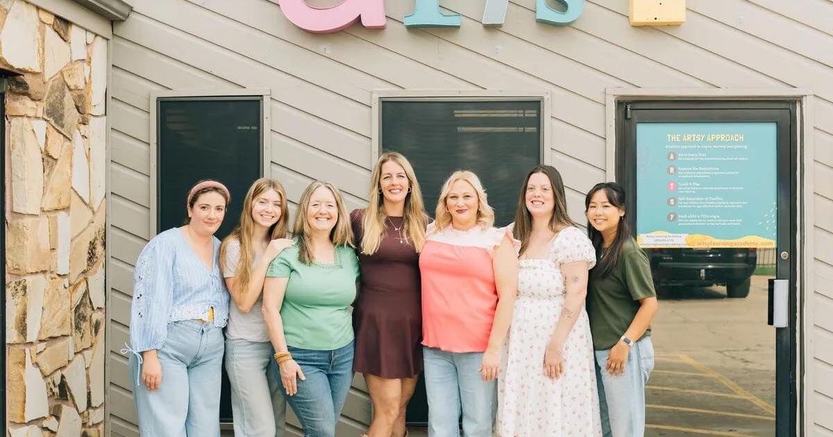 Artsy Learning Academy working to cover from fire following strong winds