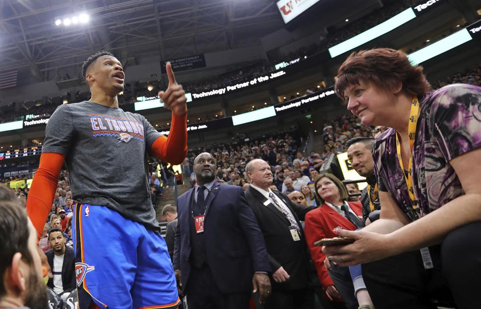 QnA VBage Thunder: Russell Westbrook confronts 2 fans at Jazz game, cites racial taunt - Norman Transcript