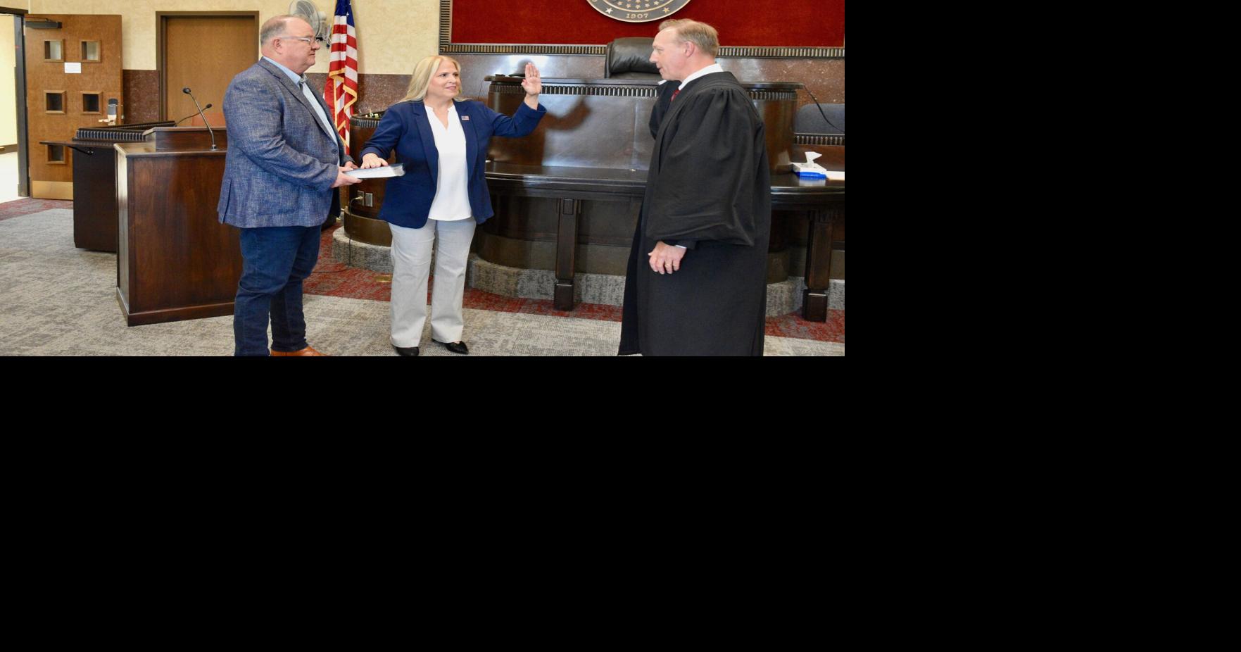 New Cleveland county clerk takes oath of office normantranscript com