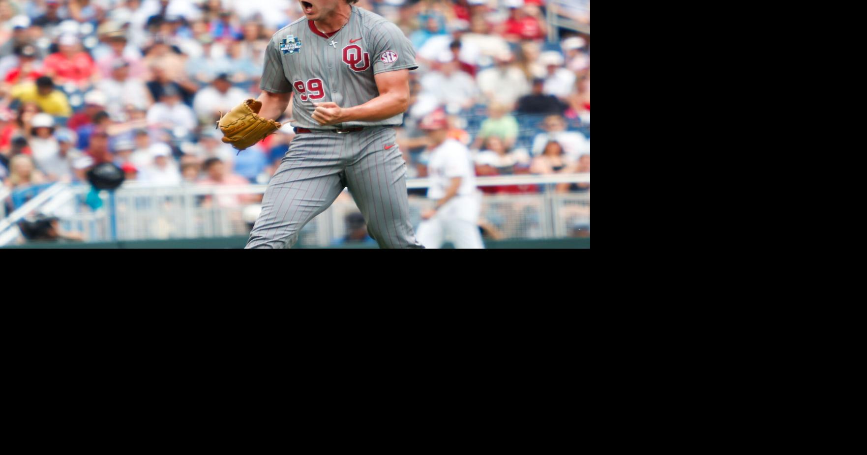 Deiten Lechance, Cord Rager lead Oklahoma baseball to 9-0 win over No. 7 Alabama in first game at MCWS