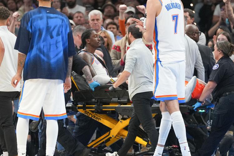 Jalen Williams stretchered off with gruesome leg injury, Thunder beat Clippers 108-101