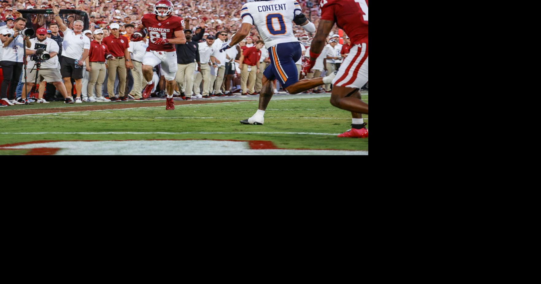 Rocky Beers’ hurdle for touchdown highlights OU football’s revamped tight end room in season opener