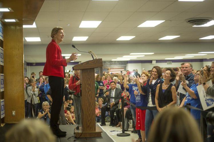 Sen. Elizabeth Warren rallies teachers at her alma mater in ...