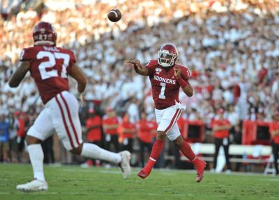 Jalen Hurts Oklahoma Sooners Unsigned Touchdown Photograph