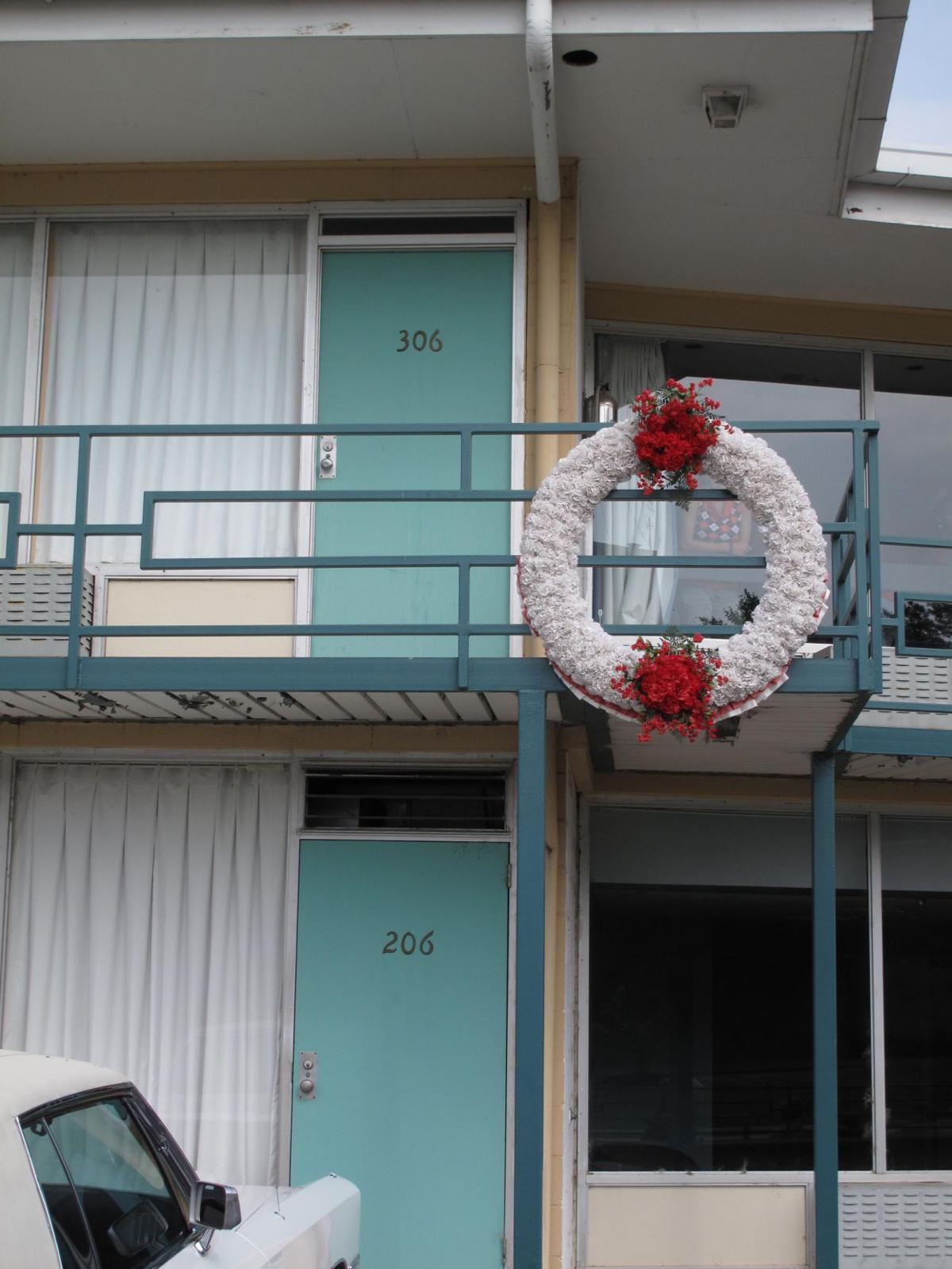 Balcony of Lorraine motel where Dr. King was assassinated