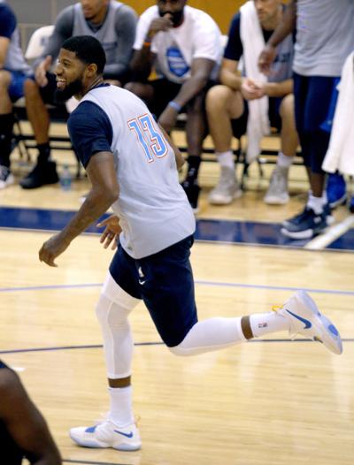 Thundernotes Paul George Dominates Blue White Scrimmage As
