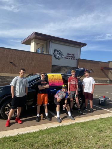 Joey Lehmann for Soph. STUCO rep., pictured with left to right/ Jay Gunn, Jordan Cuthbertson, Ryan White, Cole Osburn, Joey Lehmann.