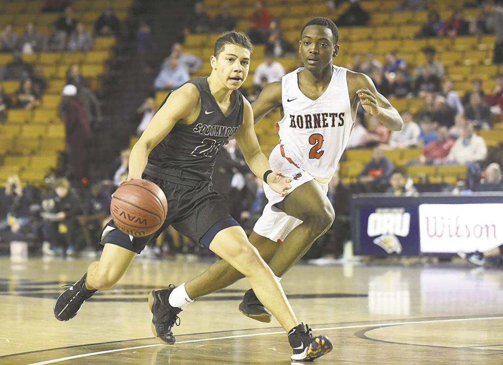 High School Basketball Southmoore S Sam Godwin Jordan Thompson